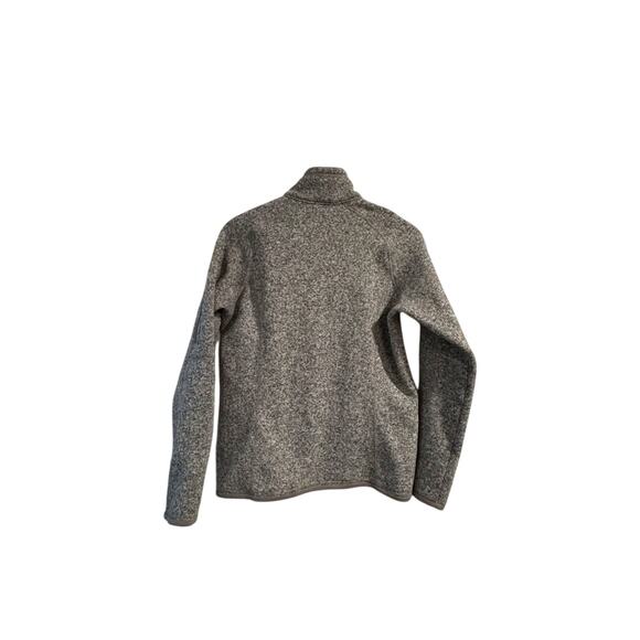 Patagonia Womens Better Sweater Size Small 1/4 Zip Marled Grey Sweater - Picture 2 of 3